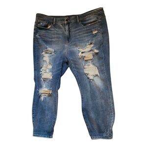 Judy Blue Boyfriend Fit Womens Size 24W Distressed